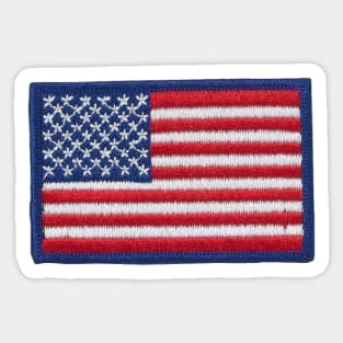 Embroidery American Flag Sticker Sticker